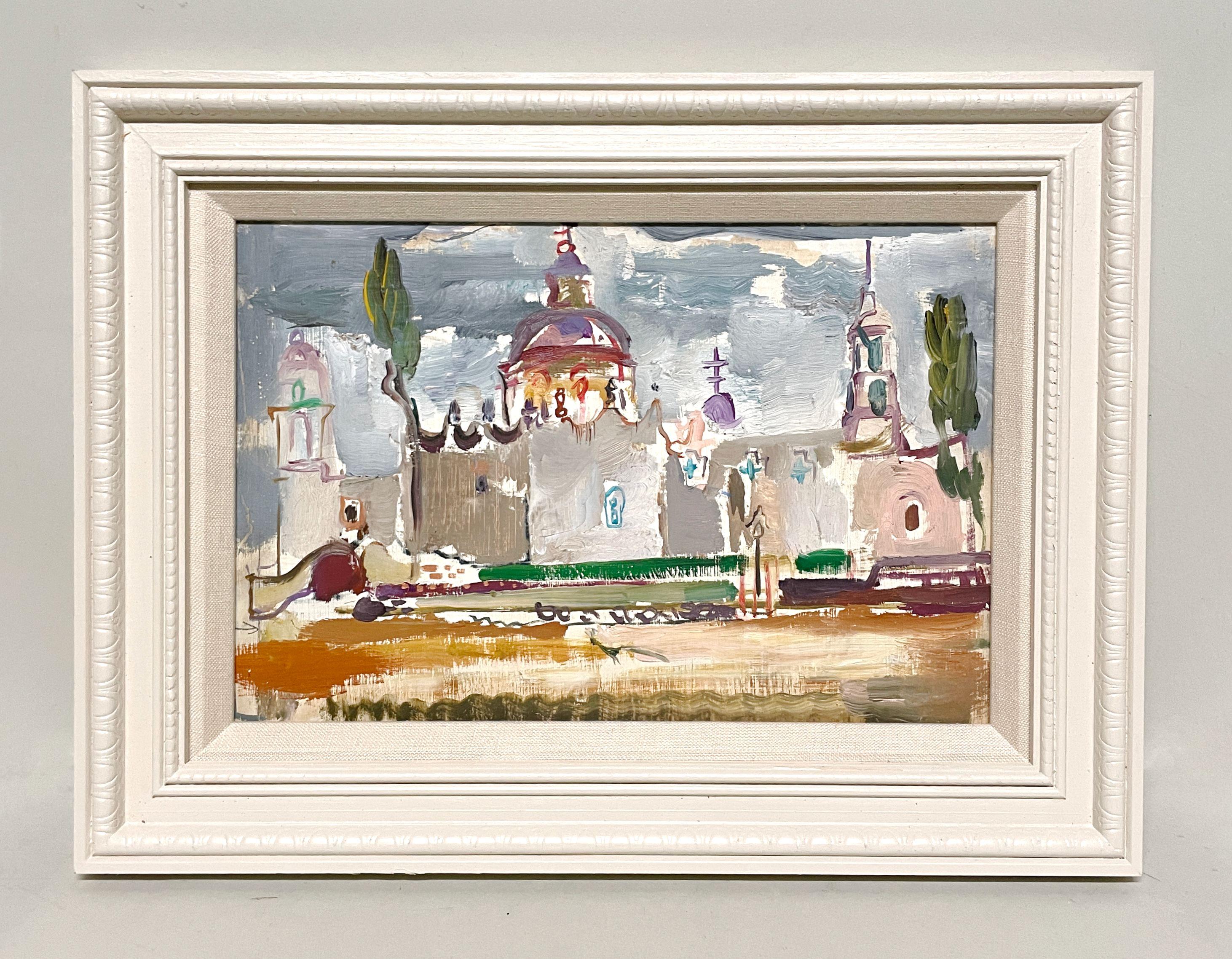 Scène de la ville mexicaine de l'artiste Francis Chapin, San Miguel de Allende en vente 1
