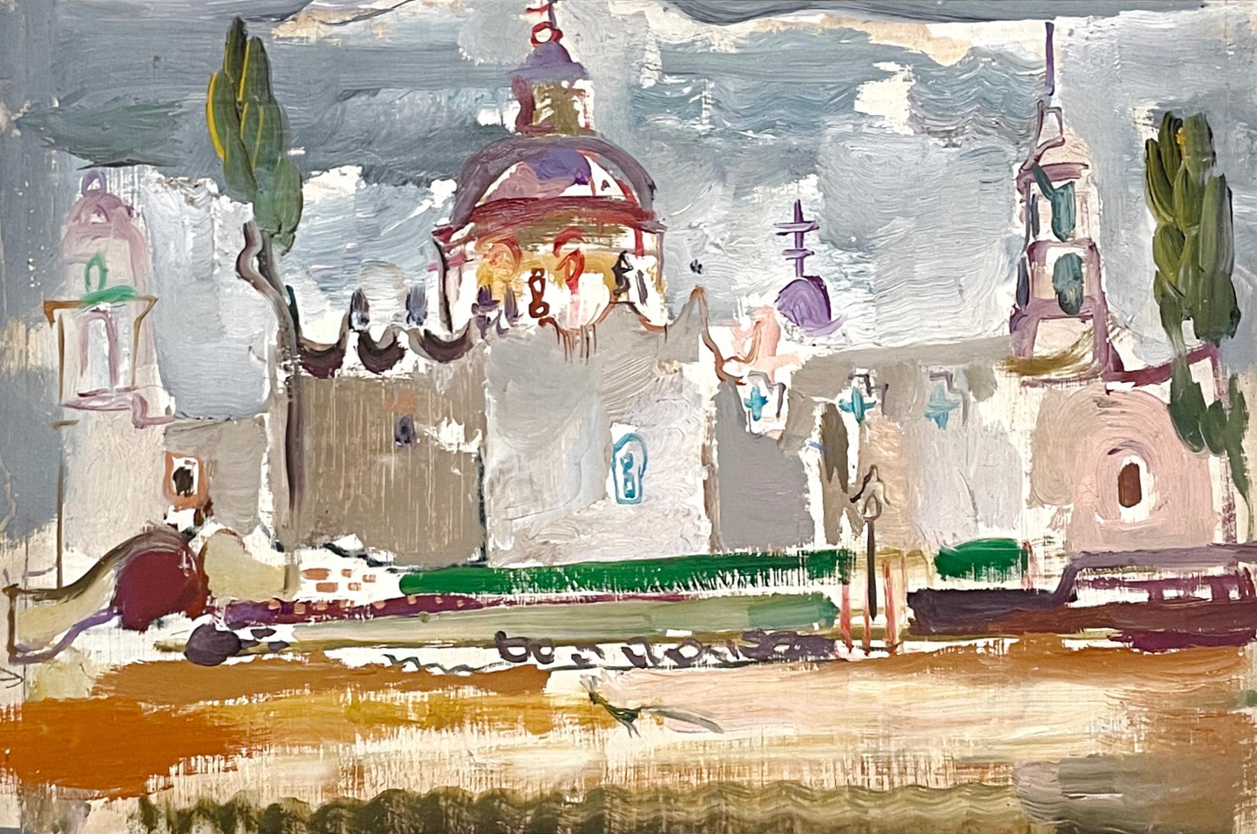 Scène de la ville mexicaine de l'artiste Francis Chapin, San Miguel de Allende en vente 2