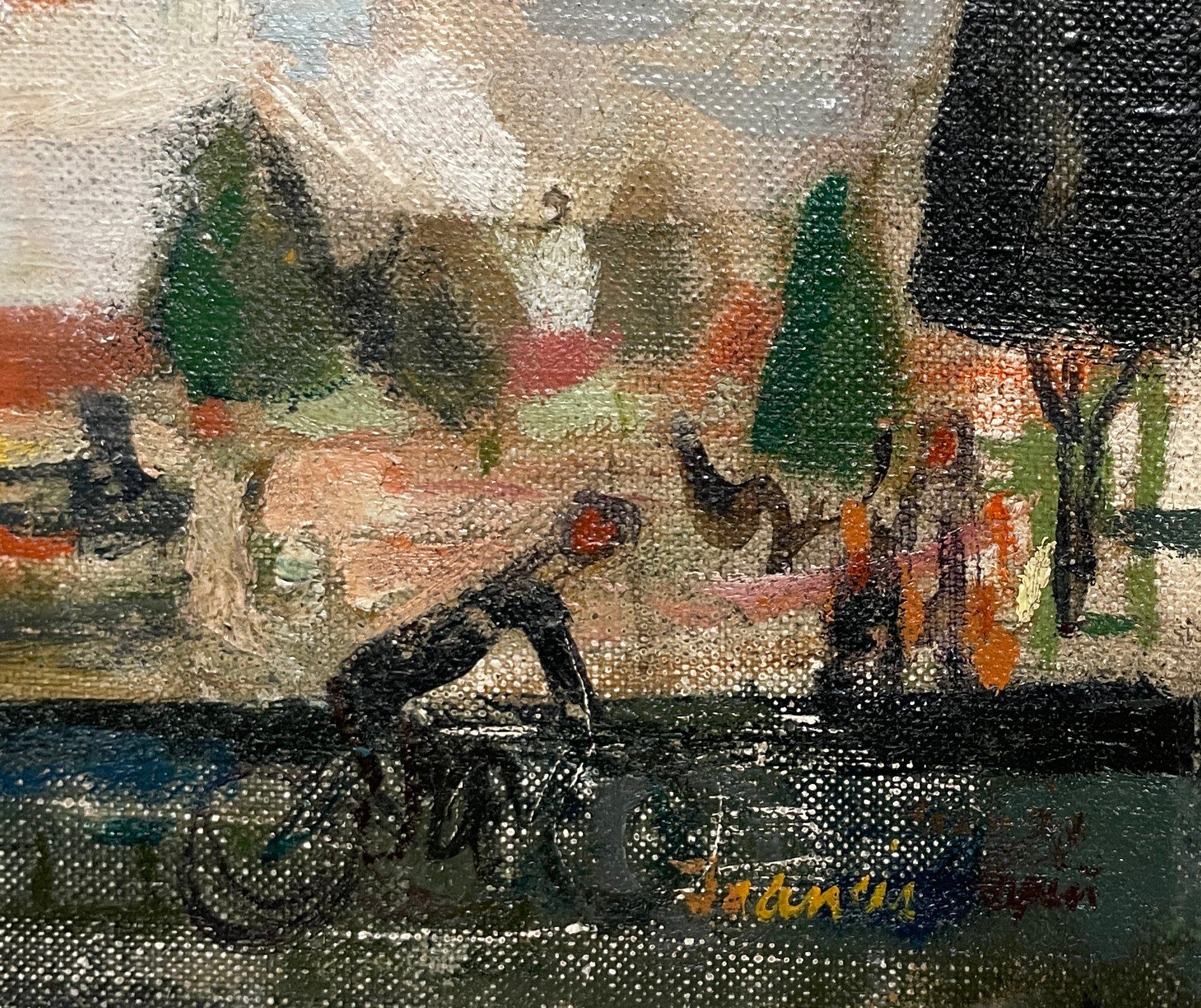 Scena di città messicana dell'artista di Chicago Francis Chapin, San Miguel de Allende in vendita 3