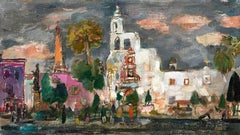 Escena de la primera ciudad mexicana del artista de Chicago Francis Chapin, San Miguel de Allende
