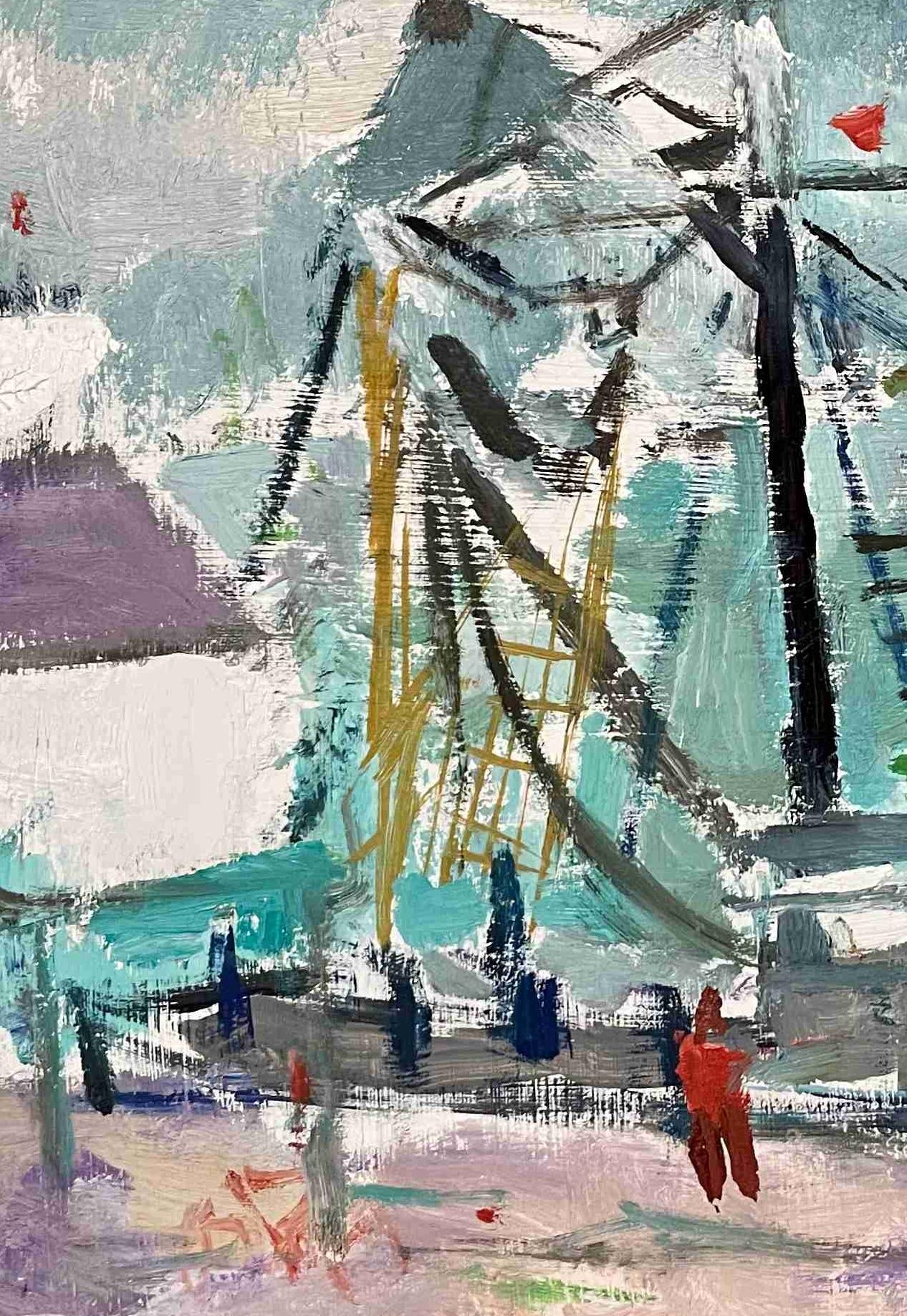Encantador óleo sobre masonita de Martha's Vineyard pintado por Francis Chapin en los años 30 en venta 4