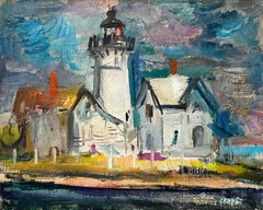 A Charming, ca. 1950s Painting Titled "Vineyard Light" by Artist Francis Chapin
