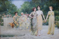 Belle Epoque Grecian Woman with Empire Dresses
