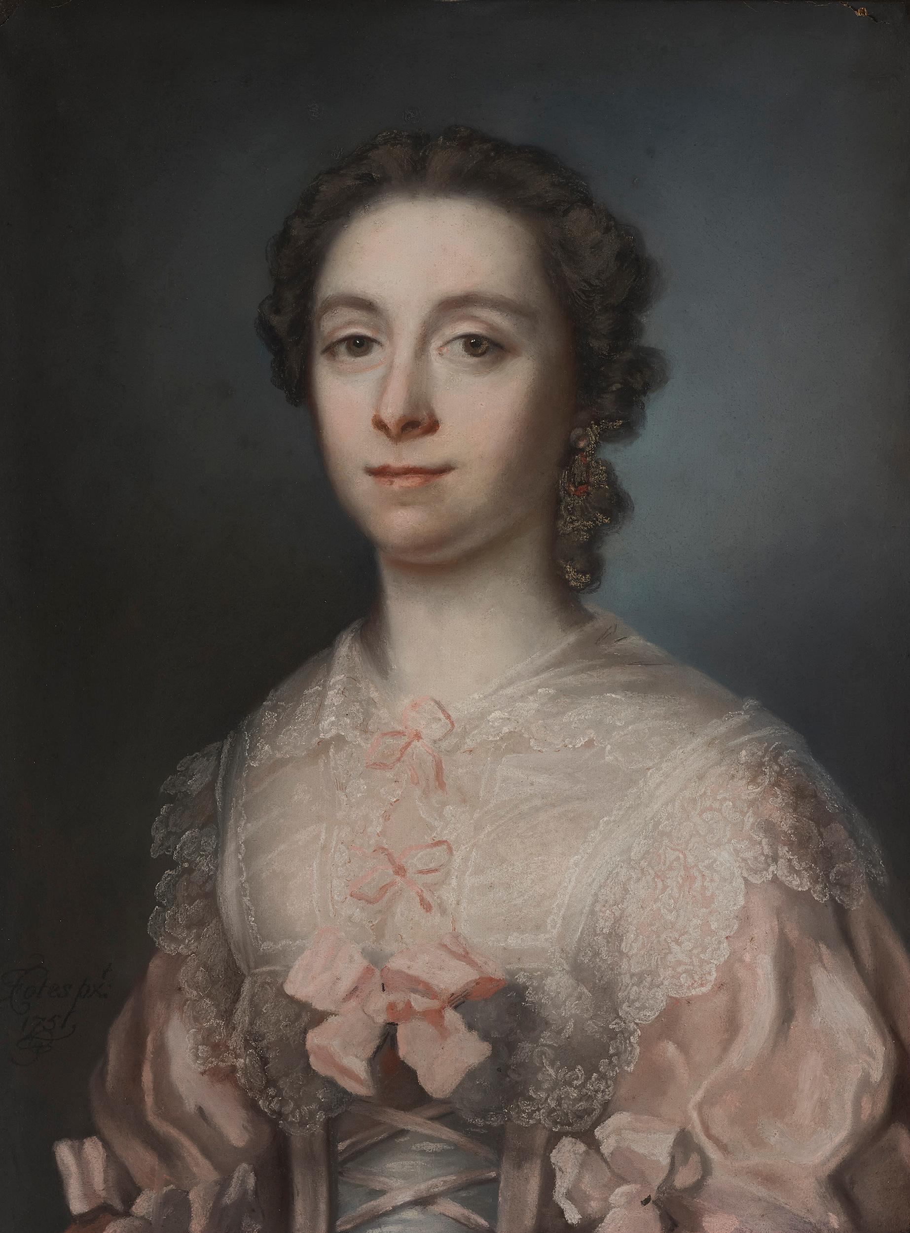 A Pair of Portraits - Old Masters Painting by Francis Cotes