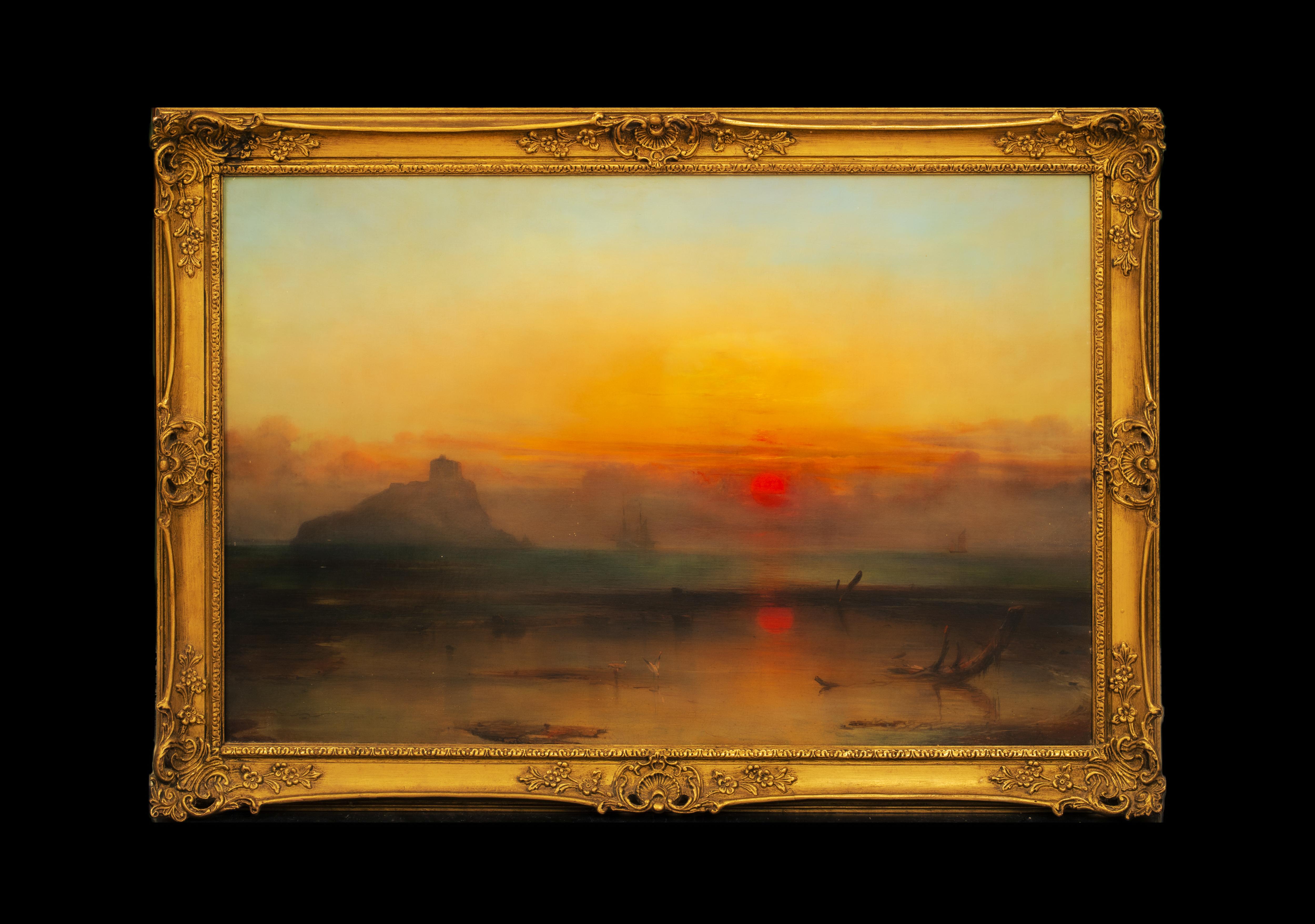 Eventide, St Michael's Mount, 179° secolo   di Francis Danby (1816-1875) 1