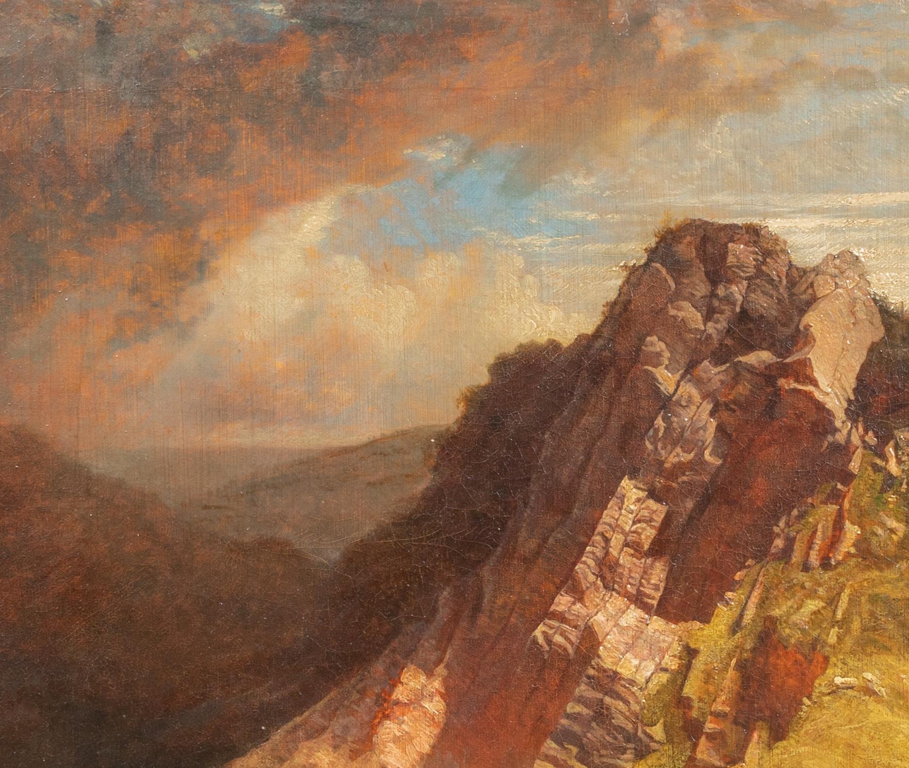 Lonely Figure In A Mountain Landscape, titled 