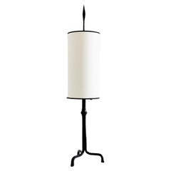 Lampada in ferro battuto Francis Dewaele & Les Artisans de Marolles 1955