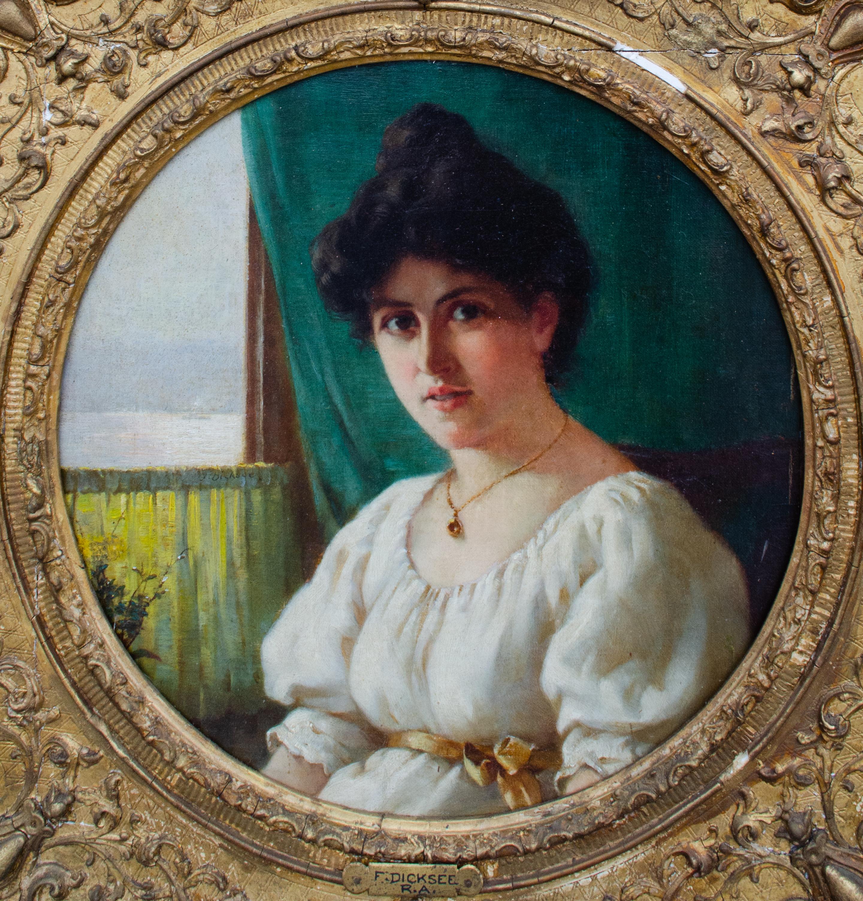 Sir Francis Dicksee Porträt, um 1900 im Angebot 1