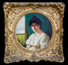 Antique Sir Francis Dicksee Portrait, c. 1900