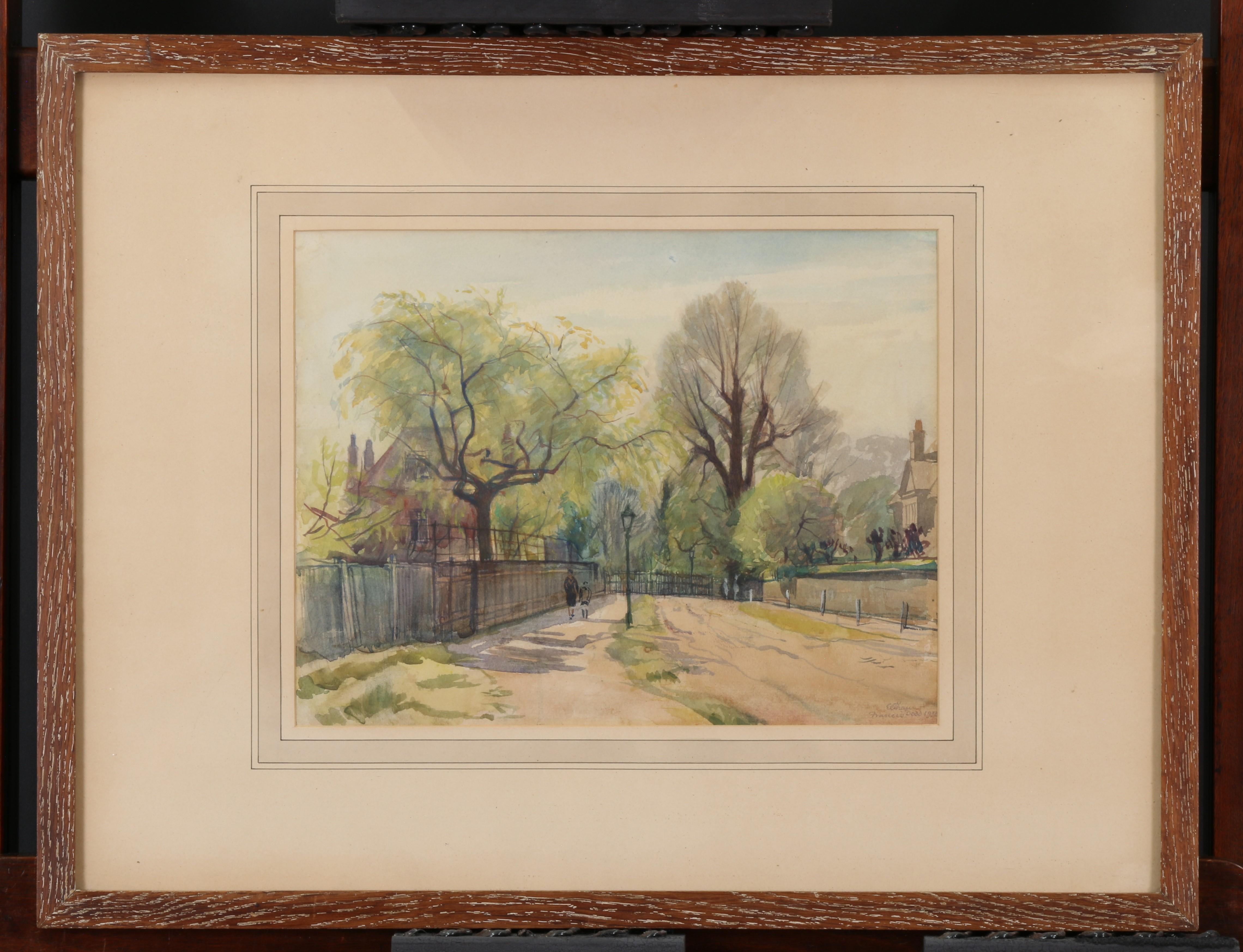 Francis Dodd Landscape Painting – Eltham, London 1932, Eltham