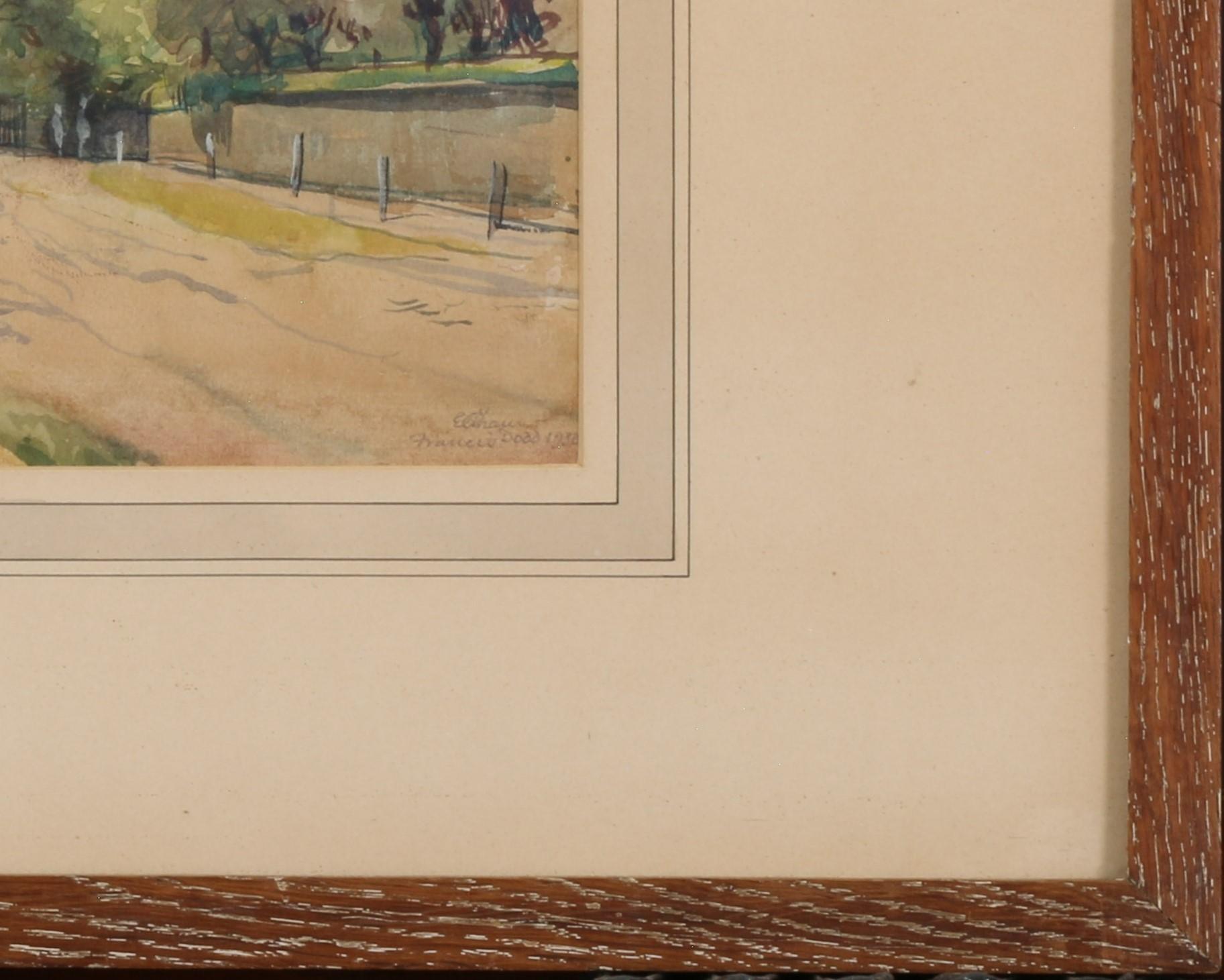 Francis Dodd R.A. 1874-1949, è stato un pittore inglese di paesaggi e ritratti, disegnatore e incisore. Frequentò la Glasgow School of Art e viaggiò in Europa, Francia, Italia e Spagna, dopodiché tornò in Inghilterra, si stabilì a Manchester e in