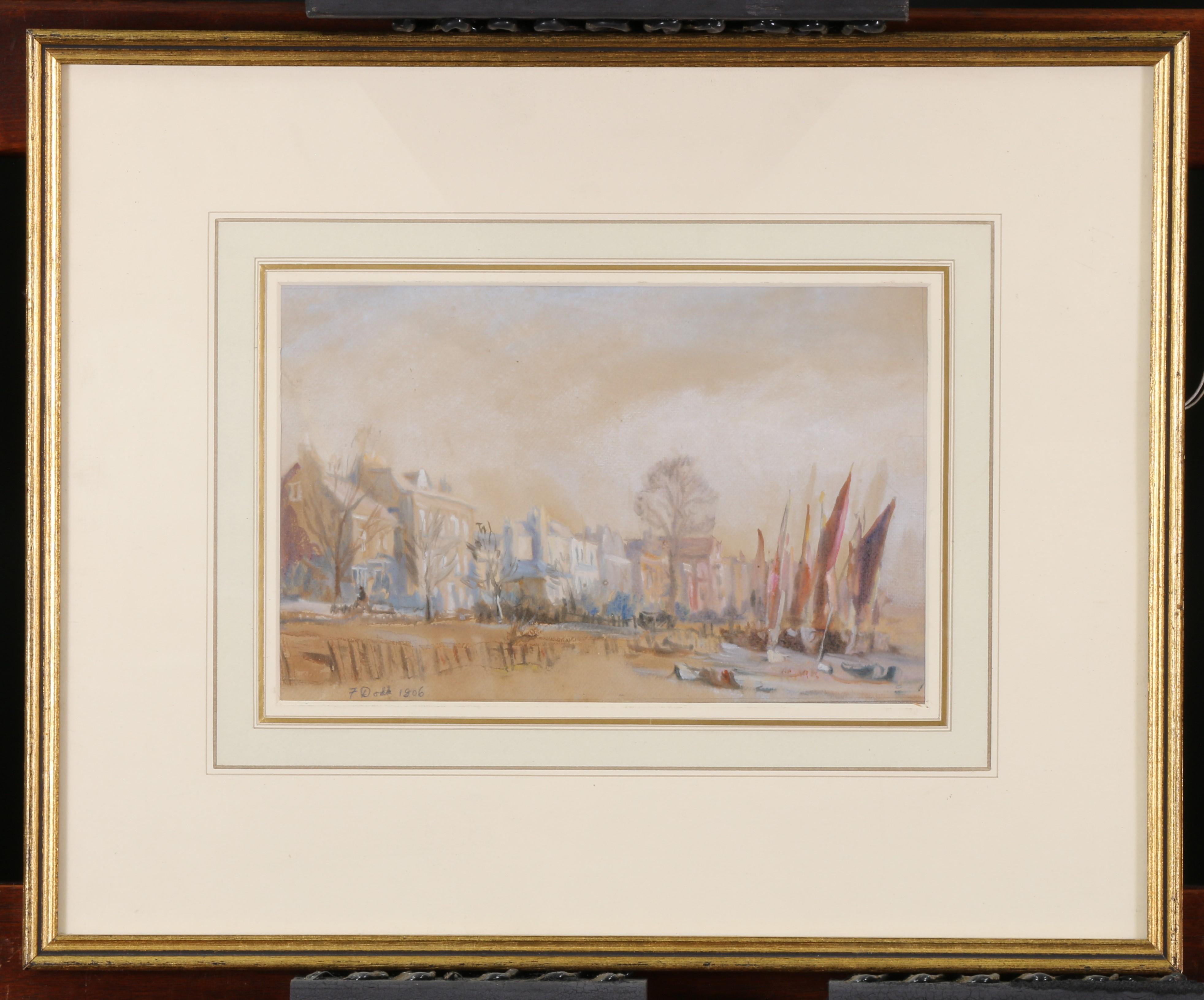 Francis Dodd Landscape Painting - Richmond Embankment Thameside