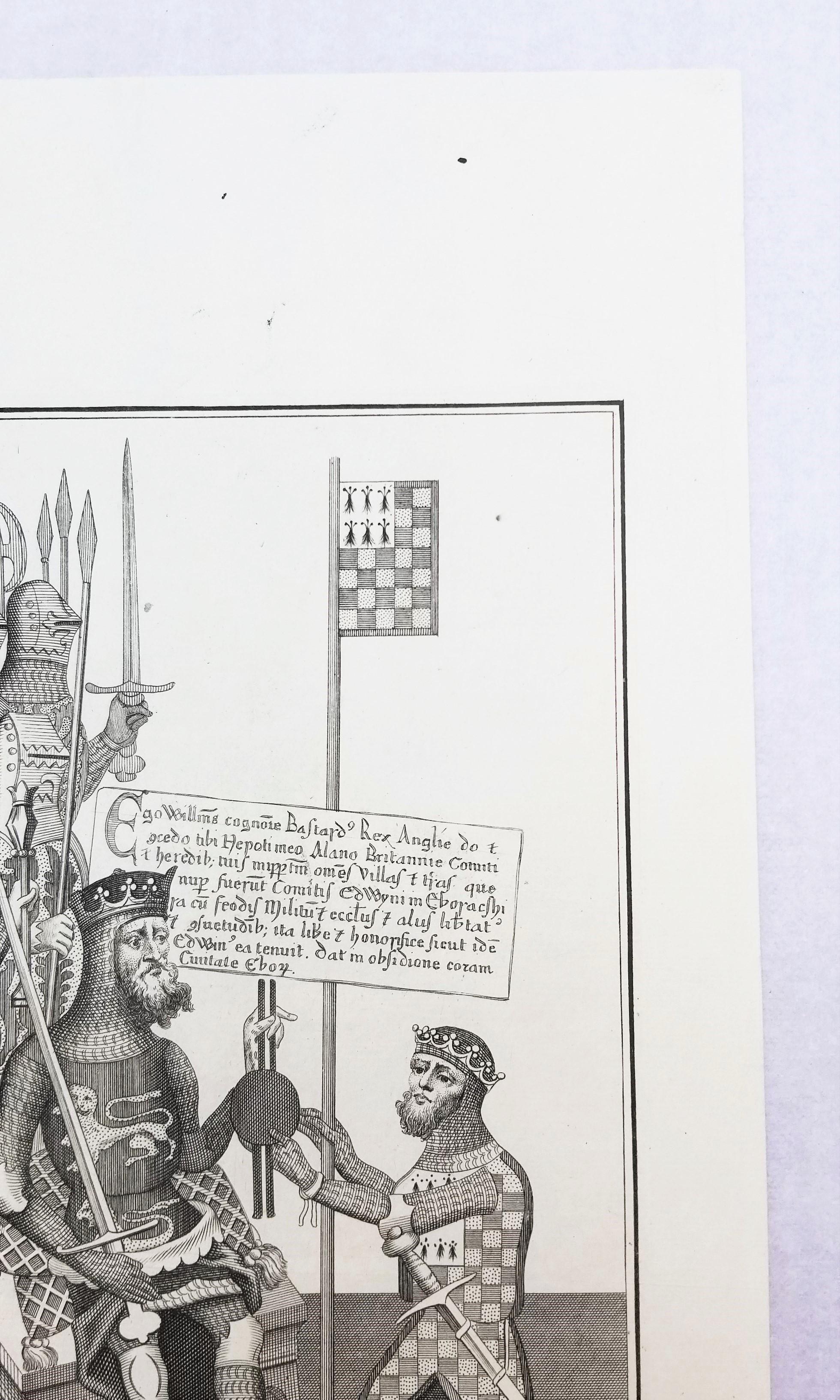 William the Conqueror Giving a Charter to his Nephew Alan Earl of Britain For Sale 1