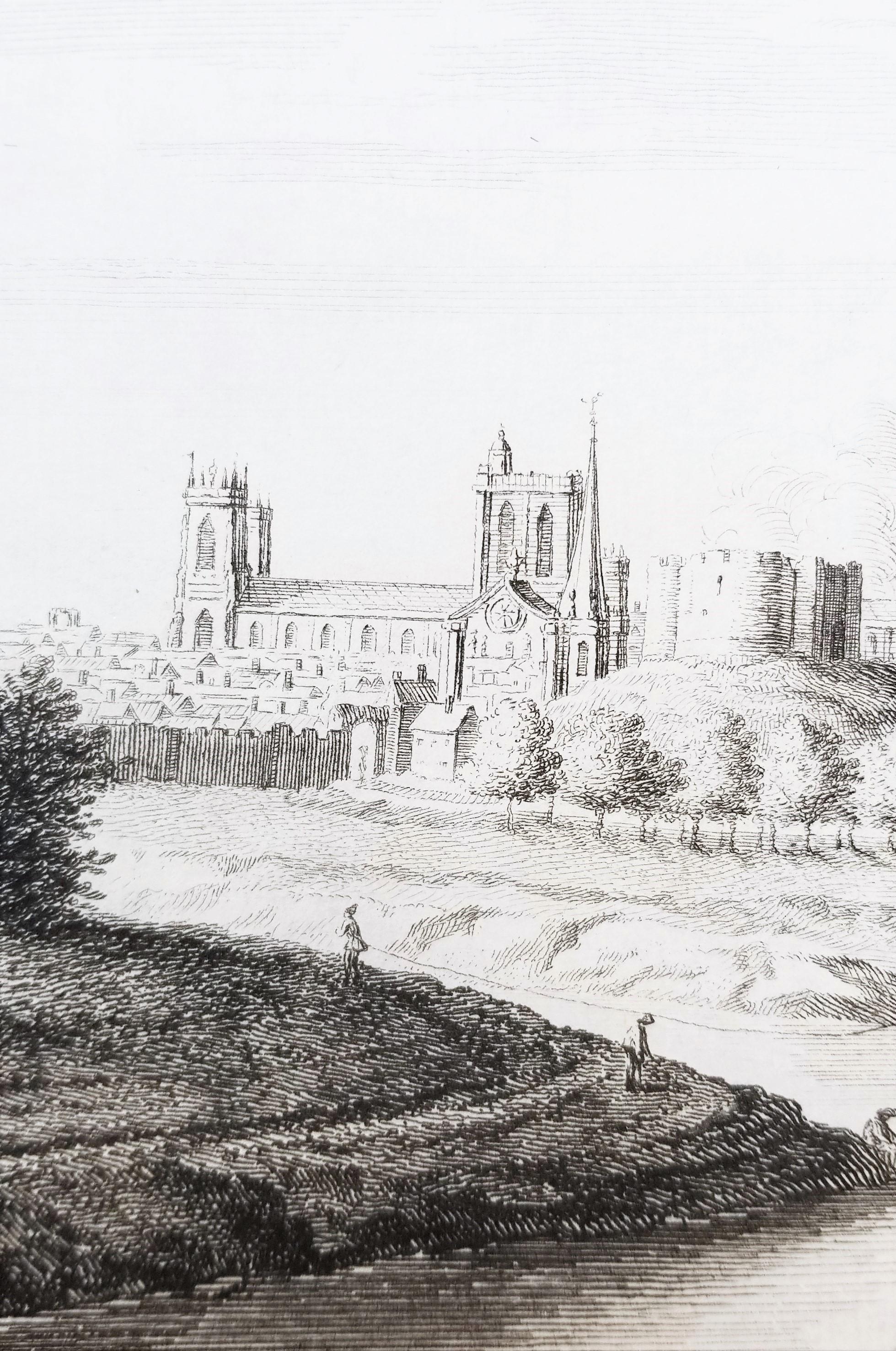 York, from near the Confluence of the Rivers Ouse and Foss /// Francis Drake Art For Sale 9