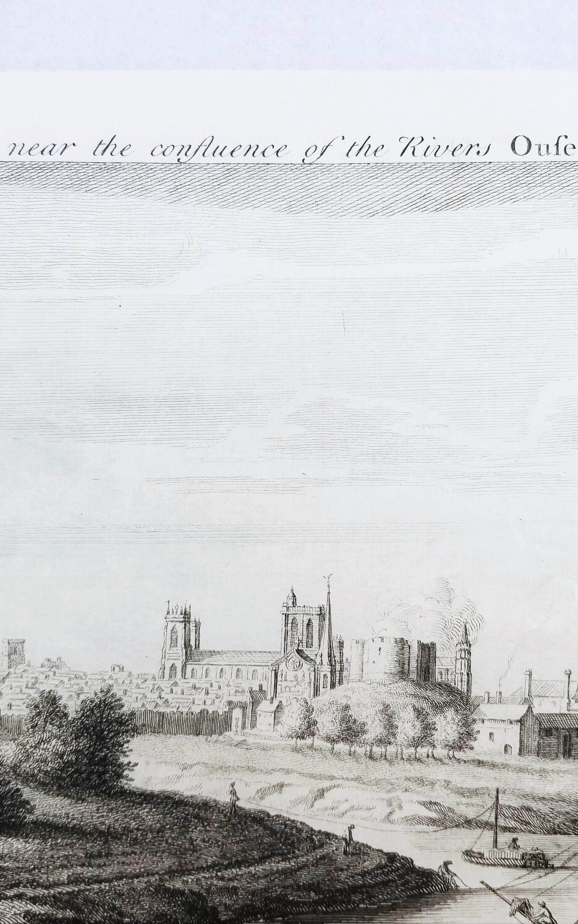 York, from near the Confluence of the Rivers Ouse and Foss /// Francis Drake Art For Sale 7