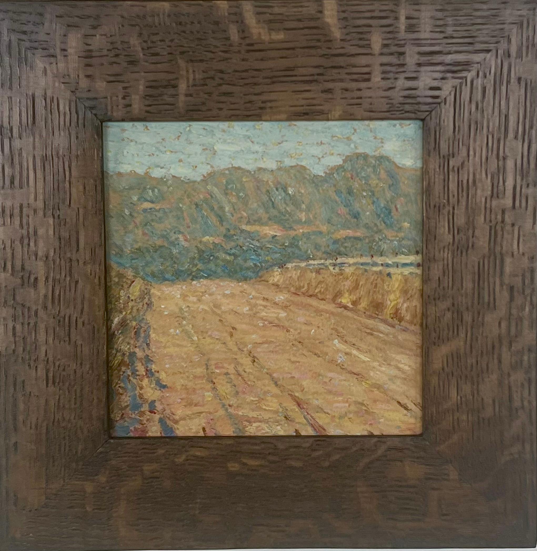 Francis Draper Jr. Landscape Painting - Dirt Road, Santa Ynez Mountains, Santa Barbara Landscape Plein Air Impressionist