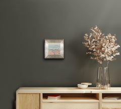 Santa Barbara California Coast Beach Ocean Mountains Clouds surf Plein Air #0-72