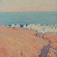 Santa Barbara California Coastal Ocean Scene Plein Air Waves Impressionist #0-90