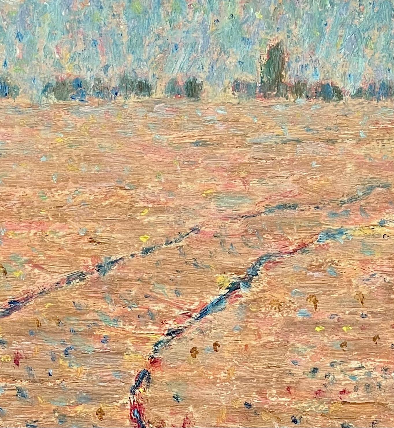 Santa Barbara, Santa Ynez Mountains 1917 Plein Air Impressionist Landscape #0-77 - Painting by Francis Draper Jr.