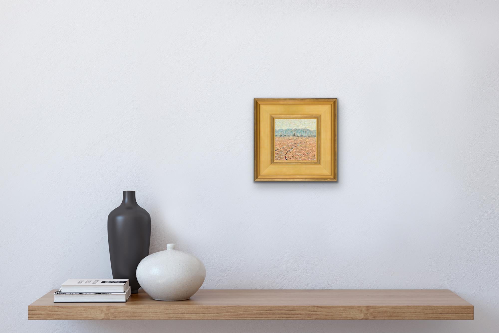 Estate signed verso. Painted between the years 1916 and 1926.  
In a genuine gold leaf, had carved frame.      
This painting is identified in the Francis Draper Jr. archives as #0-77...........  
 PROVENANCE: The Francis Draper Jr. Estate........  