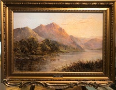 LARGE FINE ANTIQUE 19th CENTURY BY Francis E. Jamieson OLD SCOTTISH OIL PAINTING