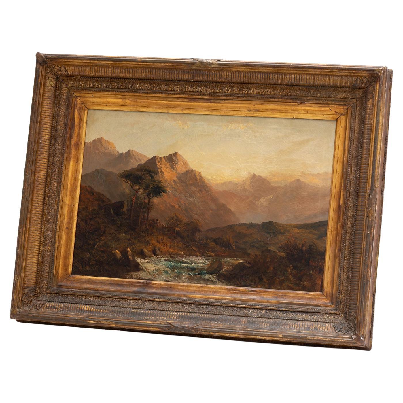 Francis E. Jamieson (1895 - 1950) Olio su tela raffigurante un paesaggio scozzese