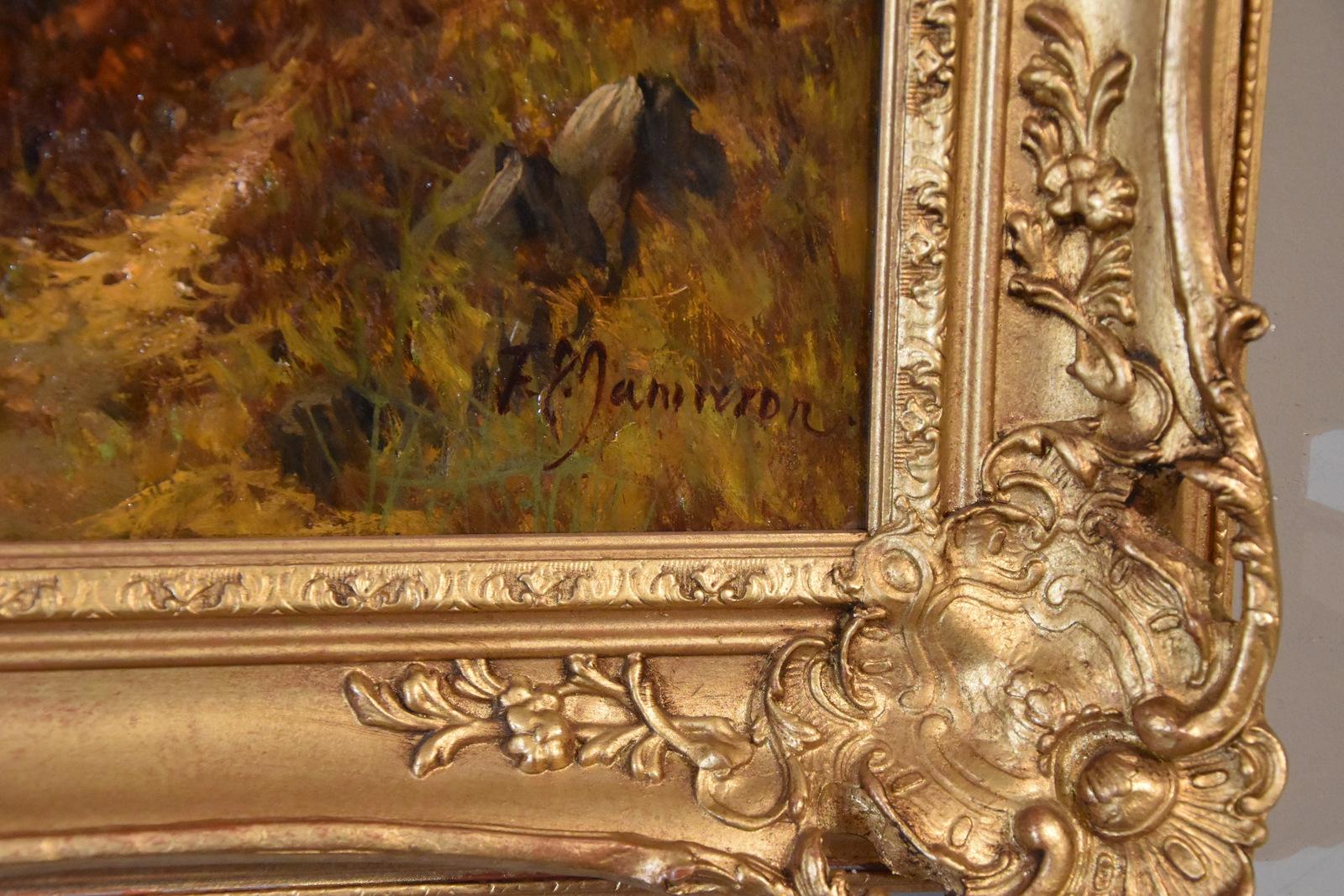 Peinture à l'huile de Francis E Jamieson « Loch Hawick » 3