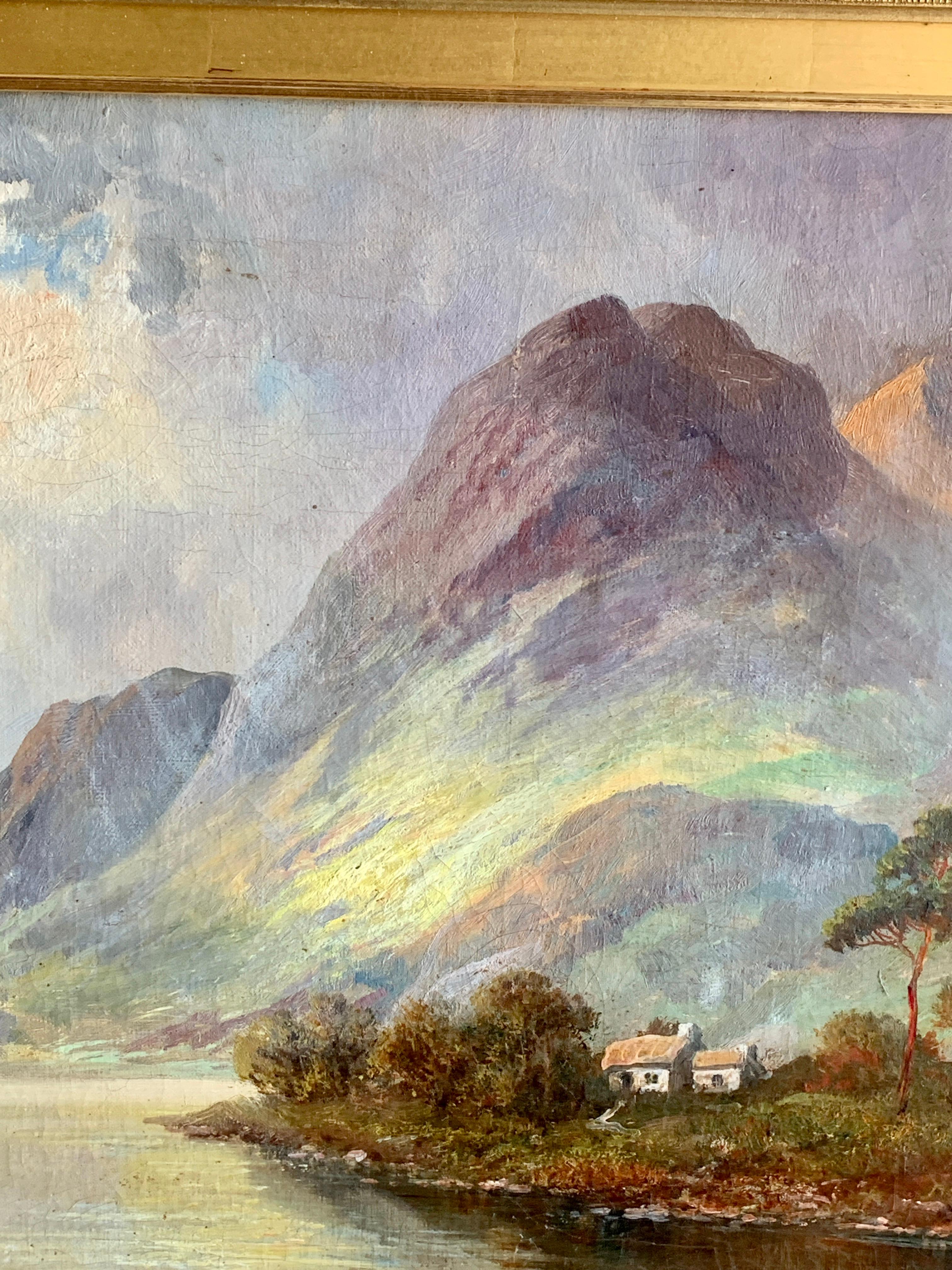 Francis Jamieson was a painter in oil and watercolor of highland landscapes and coastal scenes. (The work of this highly prolific artist is curious since the oils and watercolors have two quite distinctive styles and subject matter. The oil