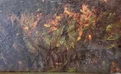 Antique Scottish Highlands Signed Oil Painting Sunset Sheep Pitlochry Perthshire