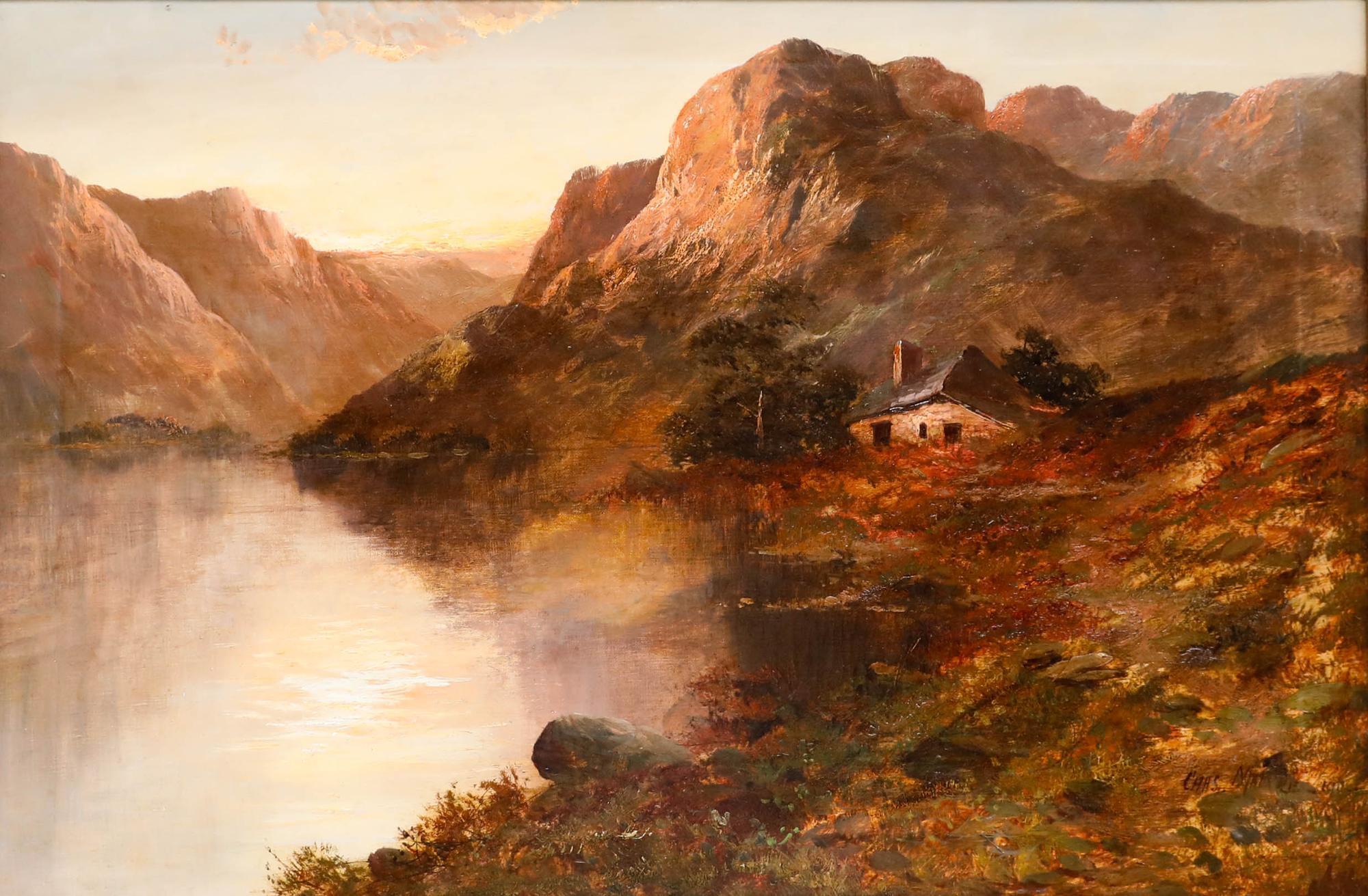 Francis E. Jamieson (1895-1950) - 1912 Oil, Talyllyn Lake For Sale 1
