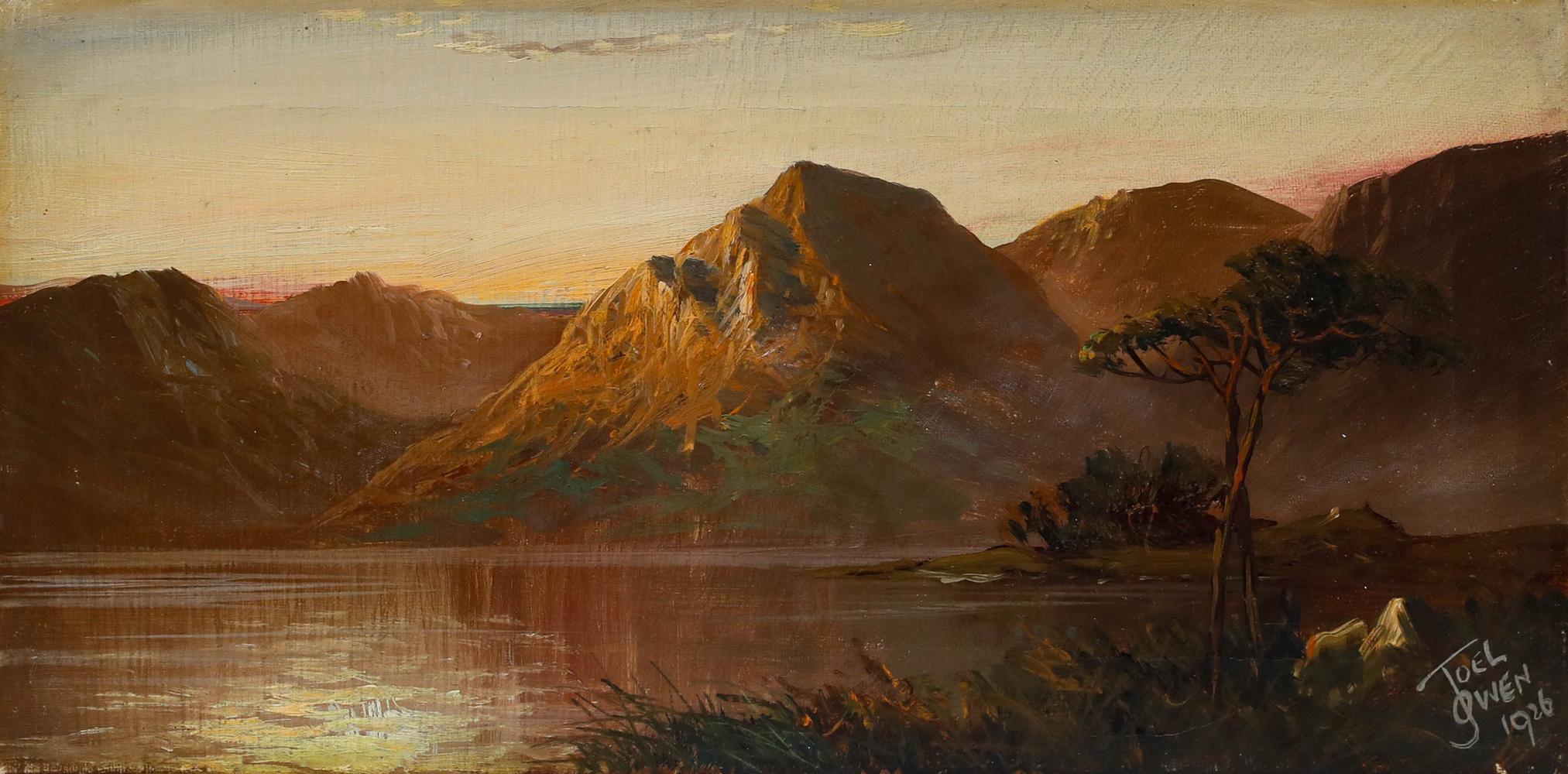 Francis E. Jamieson (1895-1950) - 1926 Huile, Heure dorée sur le Loch en vente 1