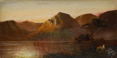 Francis E. Jamieson (1895-1950) - 1926 Oil, Golden Hour on the Loch