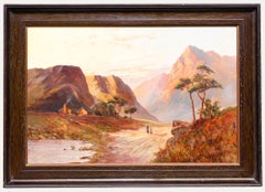 Francis E. Jamieson (1895-1950) - c.1890 Oil, The Pass at Aberglasyn