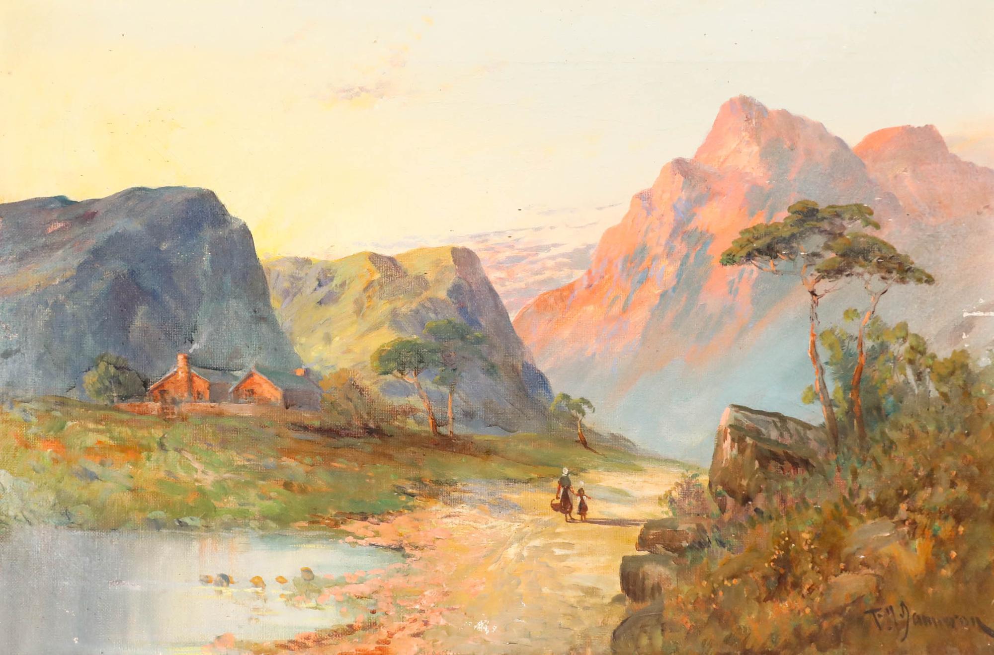 Francis E. Jamieson (1895-1950) - Early 20th Century Oil, Highlands at Sunset For Sale 1