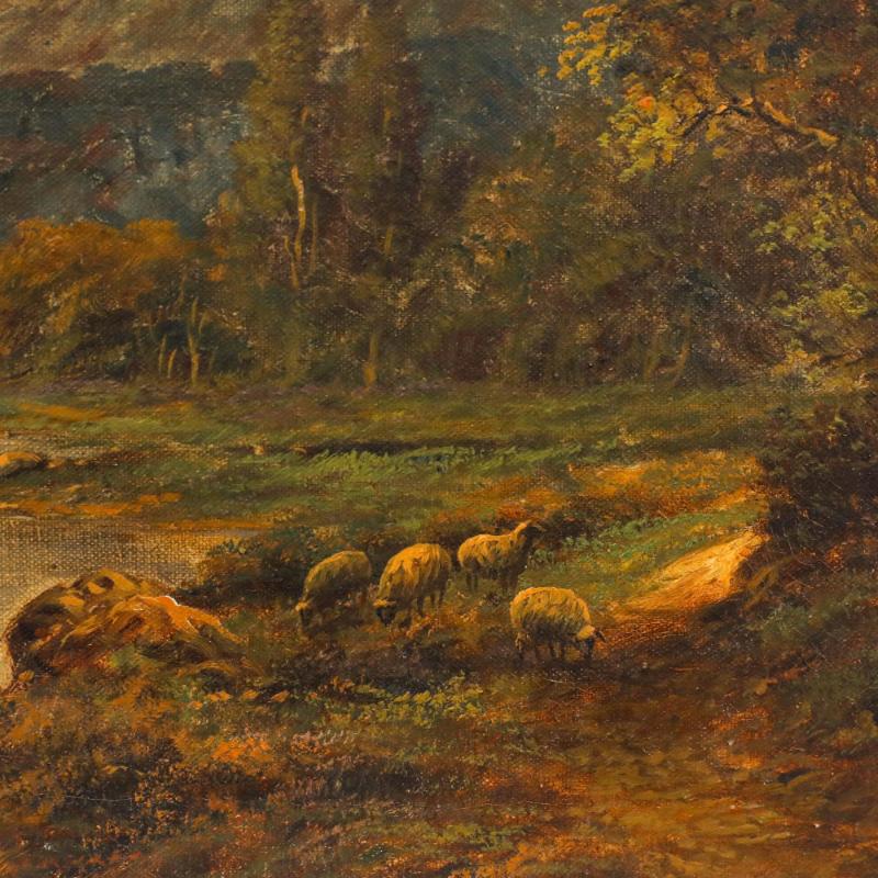 Francis E. Jamieson (1895-1950) - Huile du début du XXe siècle, Vue de la vallée en vente 2