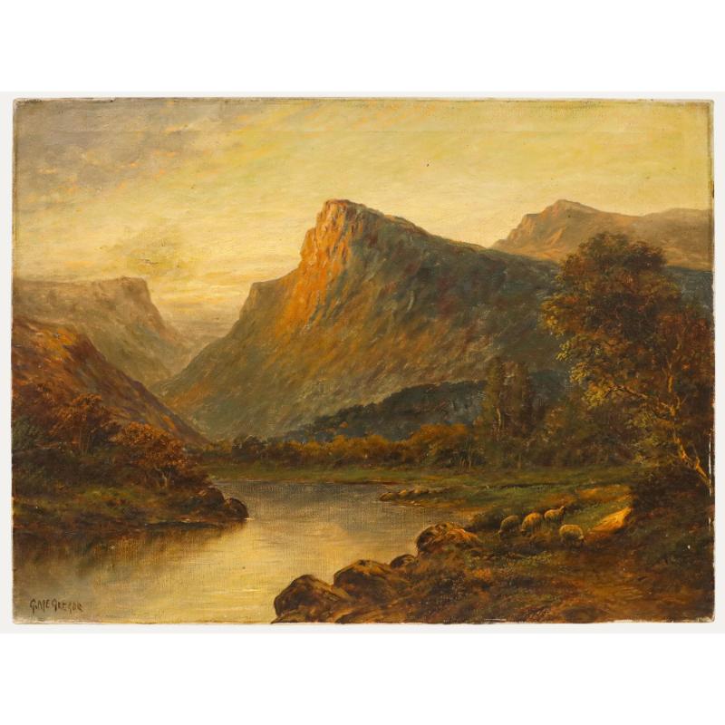 Francis E. Jamieson (1895-1950) - Öl aus dem frühen 20. Jahrhundert, Blick aus dem Tal