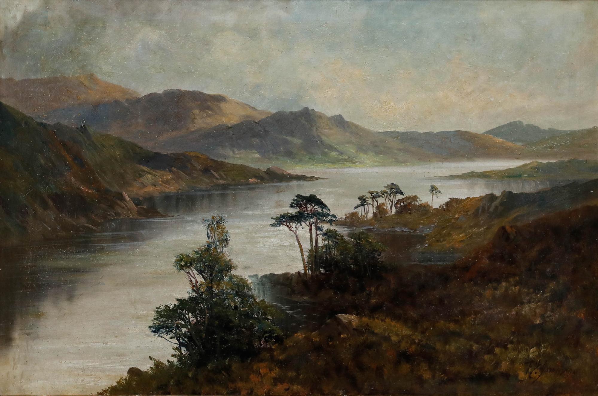 Francis E. Jamieson (1895-1950) - Framed Oil, Clouds Over Loch Katrine For Sale 1