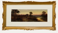 Francis E. Jamieson (1895-1950) - Framed Oil, Rural Landscape at Dusk