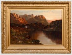 Francis E. Jamieson (1895-1950) - Olio incorniciato, Il lago al tramonto