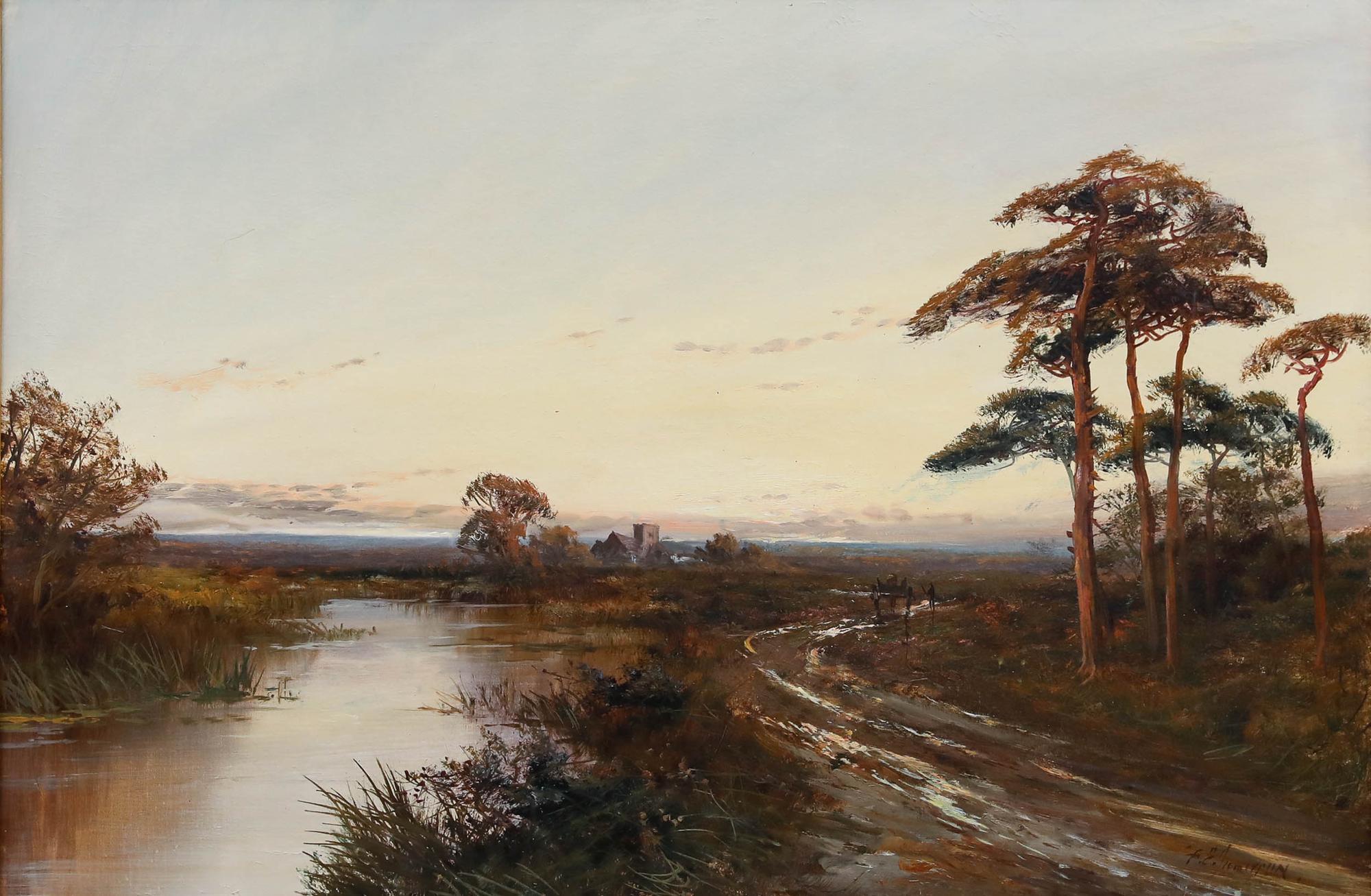 Francis E. Jamieson (1895-1950) - Framed Oil, The Village Track For Sale 1