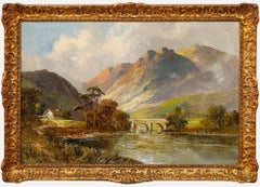 Francis E. Jamieson (1895-1950) - Oil, Bridge Over The Mountain Lake
