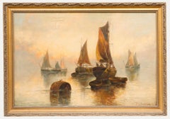 Francis E. Jamieson (1895-1950) - Oil, Fleet of Fishing Boats