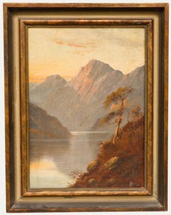 Francis E. Jamieson (1895-1950) - Huile, Lueur du soir sur Ben Lomond