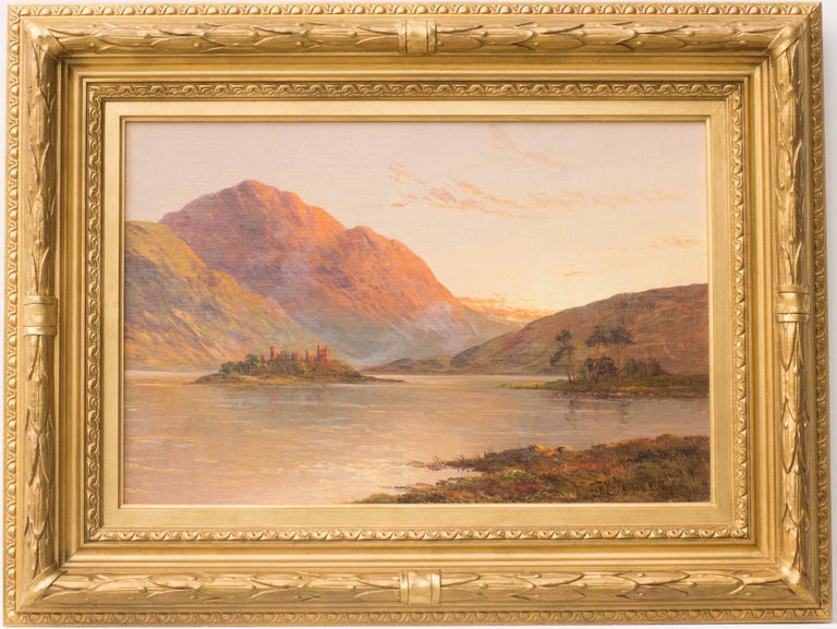 Francis E. Jamieson Antique Scottish Oil Painting Highland River