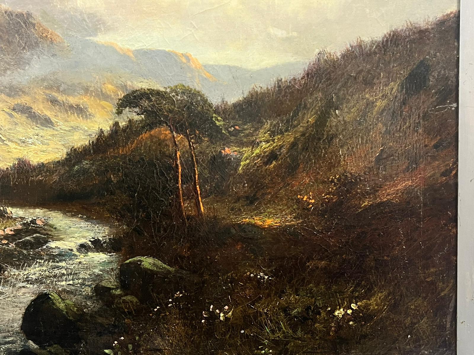El Valle de las Tierras Altas
de F. E. Jamieson (británico, 1895-1950)
óleo sobre lienzo, enmarcado
enmarcado: 21 x 31 pulgadas
lienzo: 20 x 30 pulgadas
procedencia: colección privada, Inglaterra 
estado: en general muy bueno