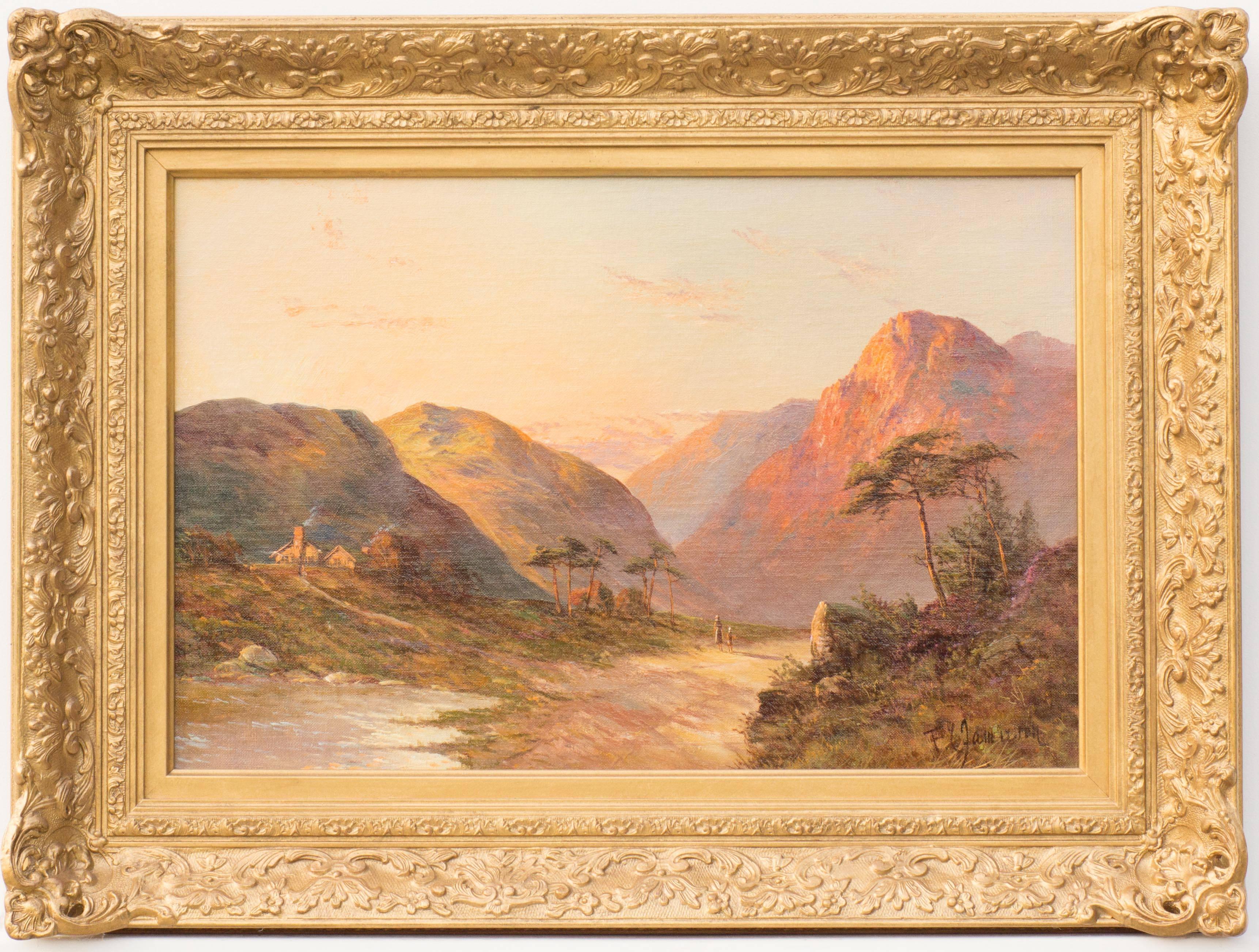 Francis E. Jamieson Landscape Painting - The Old Road, Glencoe, Original Oil On Canvas Painting