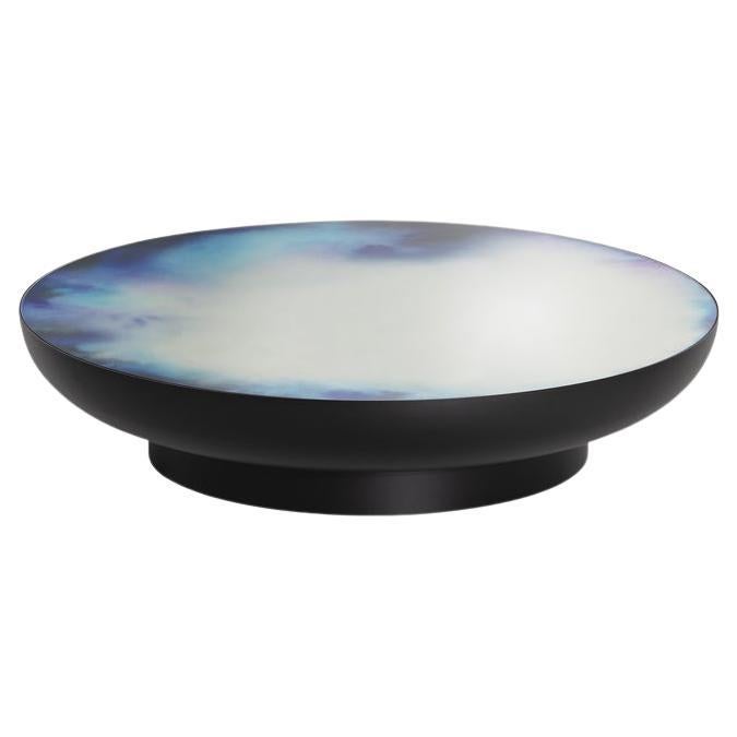 PETITE FRITURE Francis, Extra-large Mirror Coffee Table, Blue/Violet Watercolor