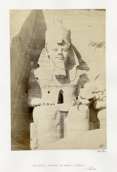 Colossal-Figur in Abou Simbel, Nubia