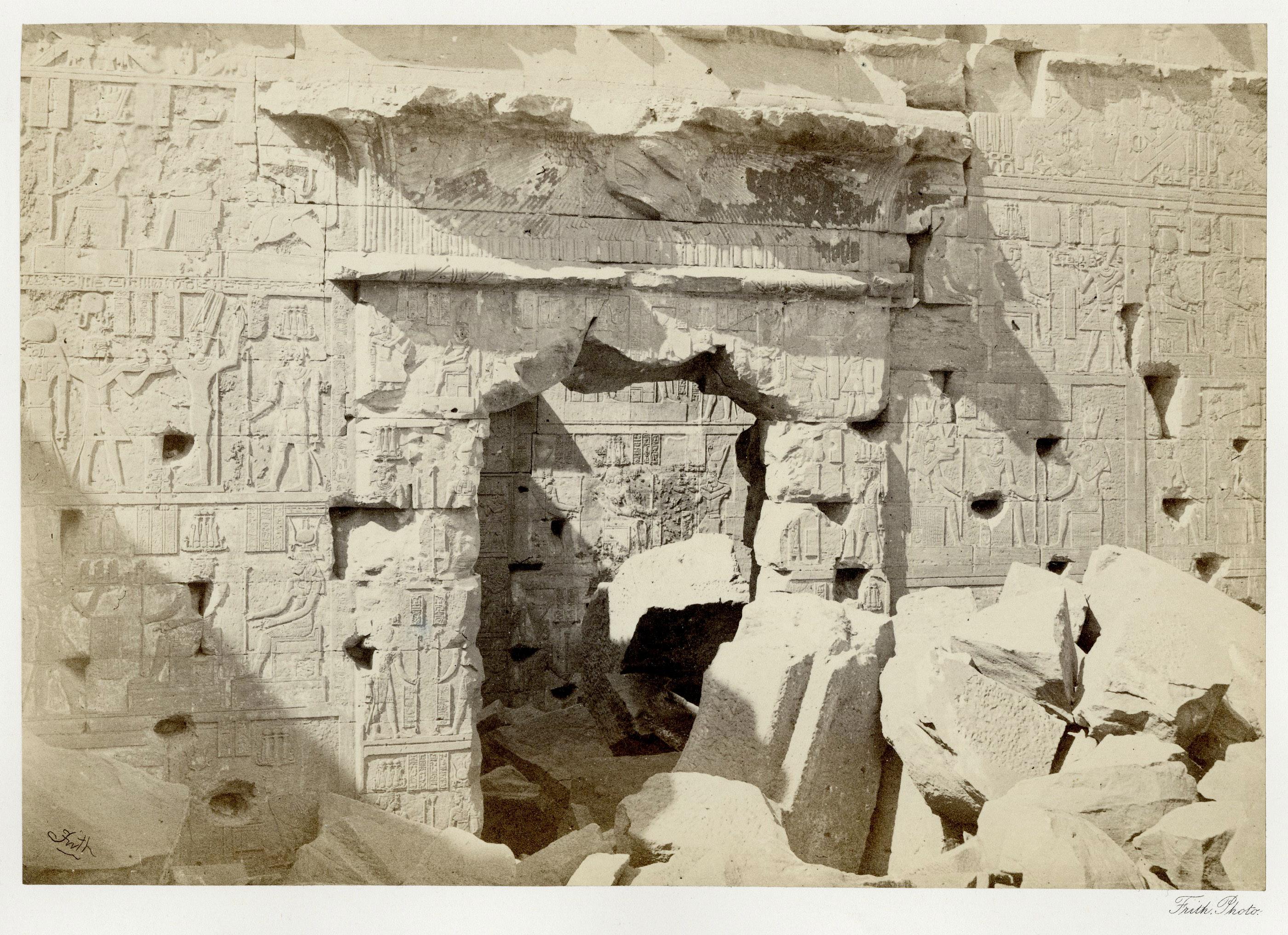 Doorway in the Temple of Kalabshe, Nubia For Sale 1