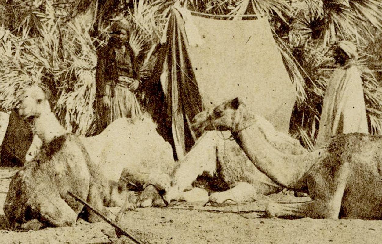 Page de titre - Un campement en Éthiopie - Romantique Photograph par Francis Frith